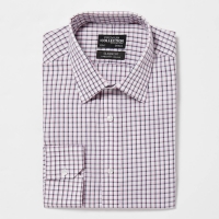 Debenhams The Collection Pink Non Iron Checked Cotton Long Sleeve Classic Fit Shirt