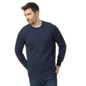 Maine New England Navy Twist Cotton Jumper