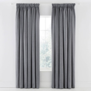 Murmur Light Blue Polyester Niki Lined Curtains