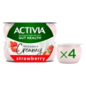 Activia Intensely Creamy Strawberry Yogurts £1.00