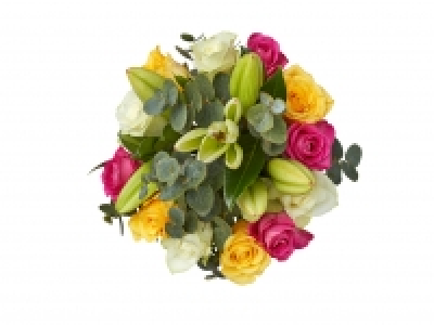 Rose, Lily & Eucalyptus Bouquet