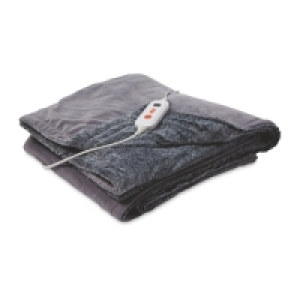 Easy Home Light Grey Heated Throw