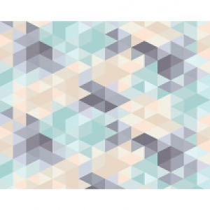 ohpopsi Pastel Triangles Wall Mural - XL 3.5m (W) x 2.8m (H) £85.00