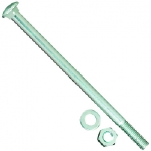 Wickes Carriage Bolt Nut & Washer - M8 x 75mm Pack of 6 £2.81