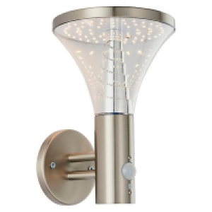Saxby Toko Brushed Stainless Steel Solar Wall Light