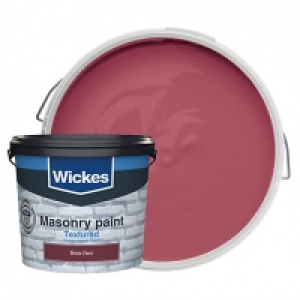 Wickes Masonry Textured Brick Red 5L £16.00