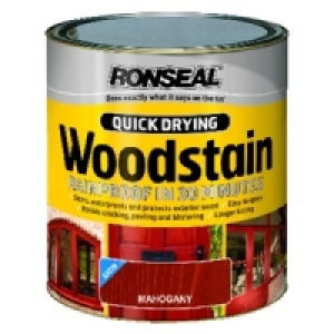 Ronseal Quick Drying Woodstain Satin Mahogany 750ml