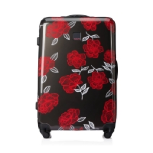 Debenhams Tripp Slate/Watermelon Bloom Large 4 Wheel Suitcase