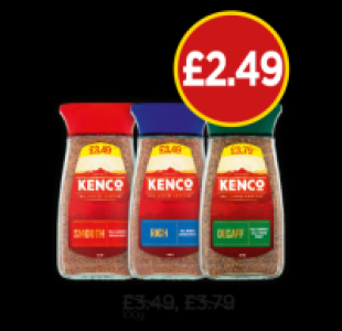 Kenco Rich Roast Coffee, Smooth Roast Coffee, Decaff Coffee