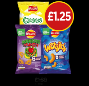 Budgens  Monster Munch Pickled Onion, Quavers, Wotsits