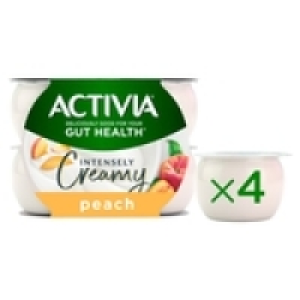 Activia Intensely Creamy Peach Yogurts £1.00