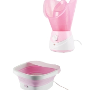 Aldi  Pink Facial Steamer & Foot Spa