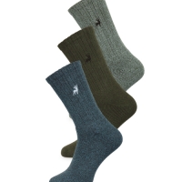 Aldi  Mens Blue/Green Chunky Socks 3 Pack
