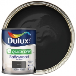 Dulux Quick Dry Satinwood Paint - Black 750ml £13.00