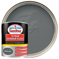 Wickes  Sandtex 10 Year Exterior Gloss Paint - Smokey Grey 750ml