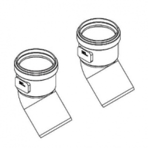 Ideal High Level Flue 45 Degree Bend £42.00