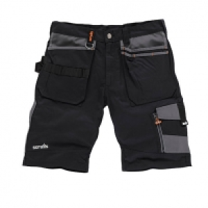 Wickes  Scruffs Trade Shorts Black - 28W