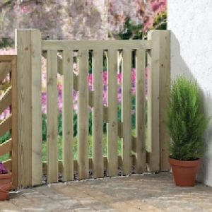 Wickes Palisade Open Slatted Timber Gate - 915 x 895 mm £47.00