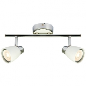 Wickes Major LED White & Chrome 2 Bar Spotlight - 2 x 4.8W &pound;21.00