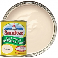 Wickes  Sandtex Ultra Smooth Masonry Paint - Magnolia 150ml