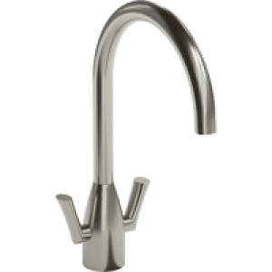 Abode Airo Dual Lever Monobloc Sink Tap - Stainless Steel £299.00
