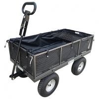Wickes  400kg 880lbGarden Trolley with Liner & Tool Tray