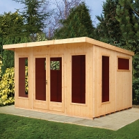 Wickes  Shire Chequers 12 x 10ft Modern Double Door Summerhouse