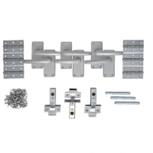 Wickes Contract Straight Latch Door Handle Set - Satin Alumi £22.00