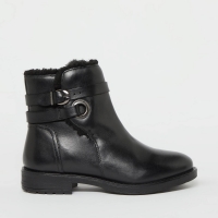 Debenhams Good For The Sole Black Leather Geigh Ankle Boots
