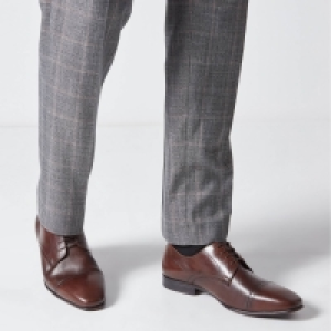 Burton Brown Leather Derby Shoes