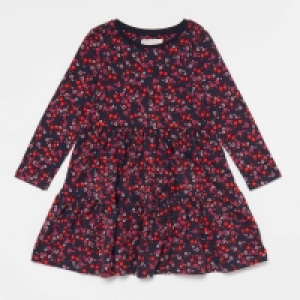 Girls Navy Floral Print Dress £8.40