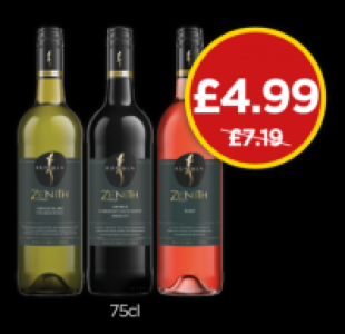 Kumala Zenith Chenin Chardonnay, Shiraz Cabernet Sauvignon M £4.99
