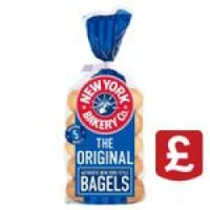 New York Bakery Co. Plain Bagels £1.00