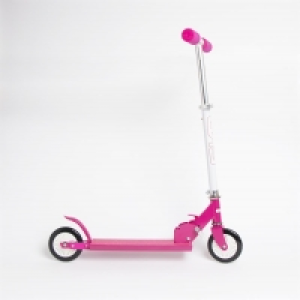 HomeBargains  EVO: Inline Folding Scooter - Pink