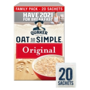 Quaker Oat So Simple Original Family Pack Porridge Sachets 2 £2.00