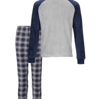 Aldi  Mens Grey/Blue Loungewear Set