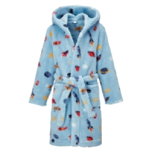 Kids Blue Rocket Dressing Gown