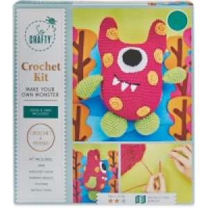 Pink Spotted Monster Crochet Kit