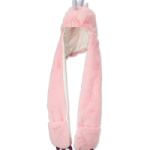 Kids Girl Dinosaur Hooded Scarf