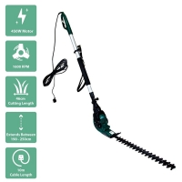 QDStores  Electric Telescopic Corded Garden Hedge Trimmer 450W