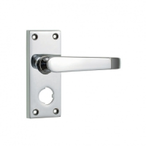 Wickes New York Victorian Straight Privacy Door Handle - Chr £13.00