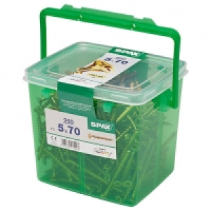 Spax Pz Countersunk Yellox Screws Bulk Tub - 5x70mm Pack Of  £23.00