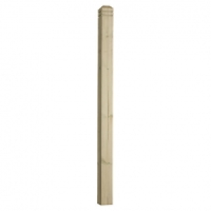 Wickes Chamfered & Beaded Deck Post 82 x 82 x 1200mm £13.00