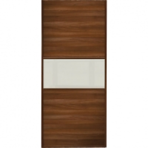 Wickes  Spacepro Sliding Wardrobe Door Fineline Walnut Panel & Arcti