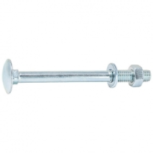 Wickes Carriage Bolt Nut & Washer - M6 X 100mm Pack Of 10 £1.85