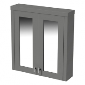 Wickes Hayman Dove Grey Traditional Mirror Cabinet - 700 x 6