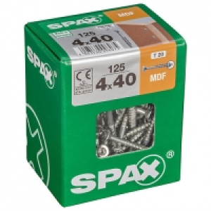 Spax Tx Countersunk Blue Zinc Mdf Screws - 4 X 40mm Pack Of  £6.99