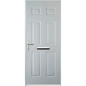 Euramax 6 Panel White Right Hand Composite Door 880mm x 2100 &pound;550.00