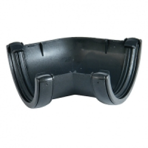 FloPlast 112mm Cast Iron Style Round Line Gutter Angle 135°  £8.99