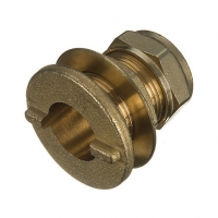 Wickes  Wickes Brass Compression Flang Tank Connector - 15mm